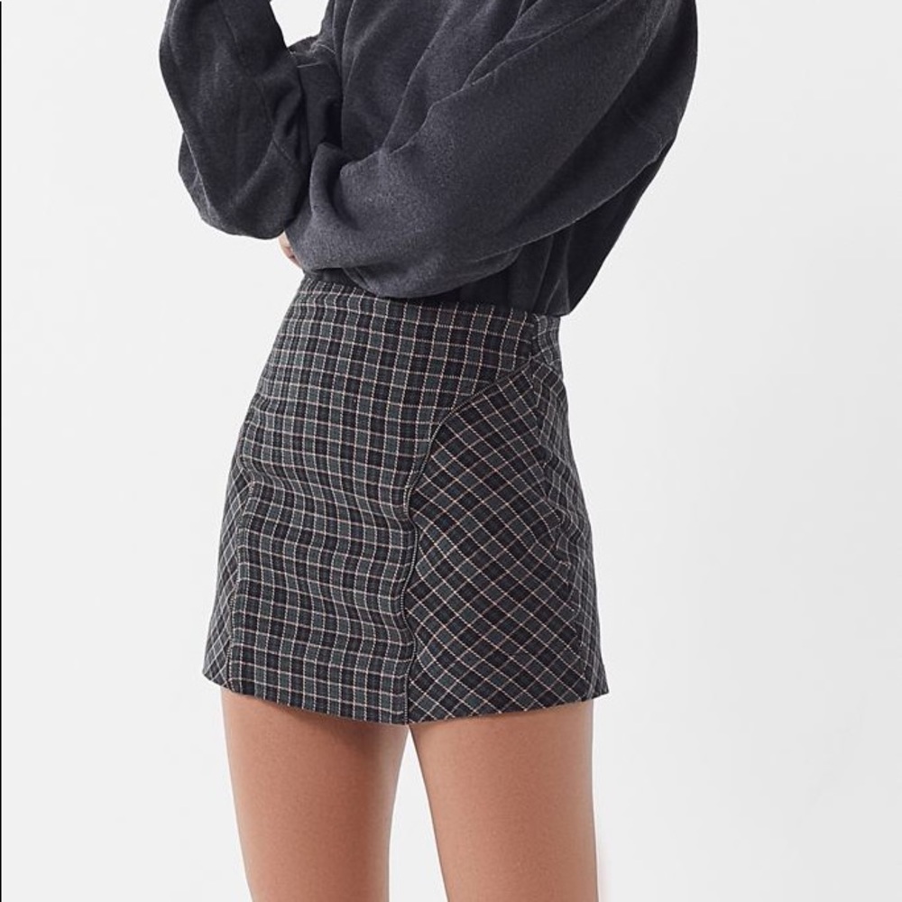Olympia Plaid Mini Skirt